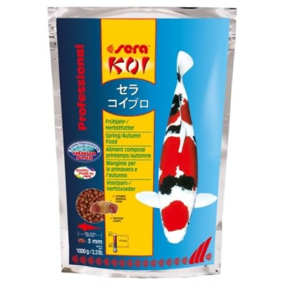 sera KOI Professional - Tavaszi -/ Őszi táplálék - 3 mm - 1000 g